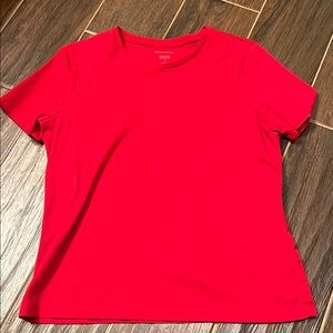Banana Republic Luxe Touch Cotton Red Tshirt size Medium